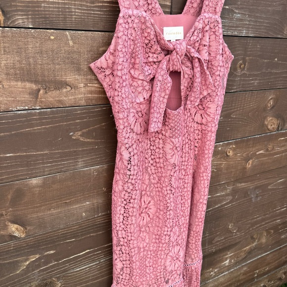 Foxiedox Pink Lace Dress Size Small - Picture 6 of 9